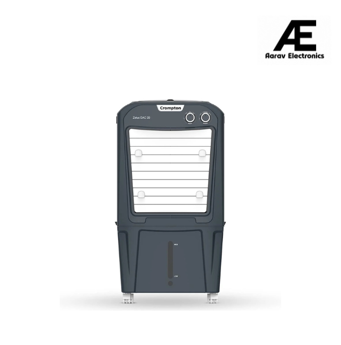 Crompton Zelus 28L Desert Air Cooler for Home | Large Ice Chamber, 4-Way Airflow & Honeycomb Pads