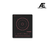 Crompton Instaserve 2000 W Induction Cooktop with 11 Feather Touch Buttons | 8 One touch Cook Menus | Overvoltage Shield Protection