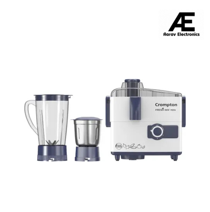 Crompton Fresh mix prima 500 W Juicer Mixer Grinder  (ACGJMG-FRSHMX PRM | 2 Jars | White, Blue)