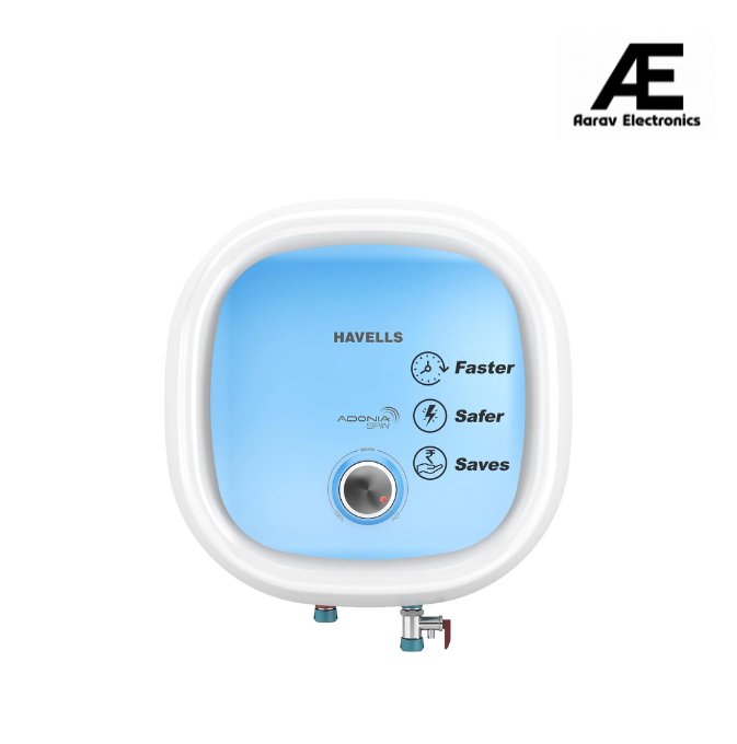 Havells Adonia Spin 15 Litre Storage Water Heater(Geyser)| Temperature Sensing LED Knob| Glass Coated Anti Rust Tank| Warranty:7 Year on Tank