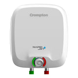 Rapid Jet Plus 6L 5 Star Rated Storage Water Heater (Geyser) with Free Installation and Connection Pipes (White)