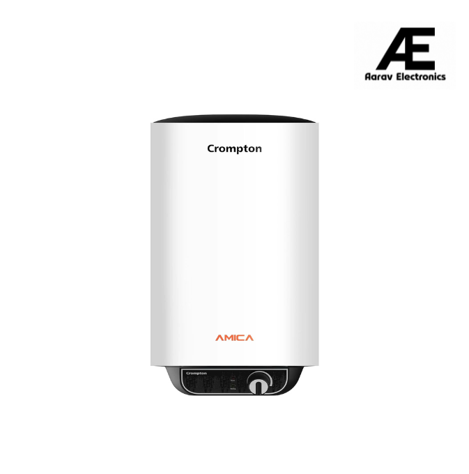 Crompton Amica 15-L 5 Star Rated Storage Water Heater (Geyser) with Free Installation (Black and White)