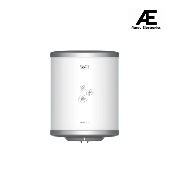 Voltas Aqua Prime 25L Water Heater 2000W, Warranty of 7 years on Tank, 3 Years on Heating Element, 2 Years on Product by Voltas|Free Installation| Free Connecting Pipe|Copper Element|8 Bar (White)