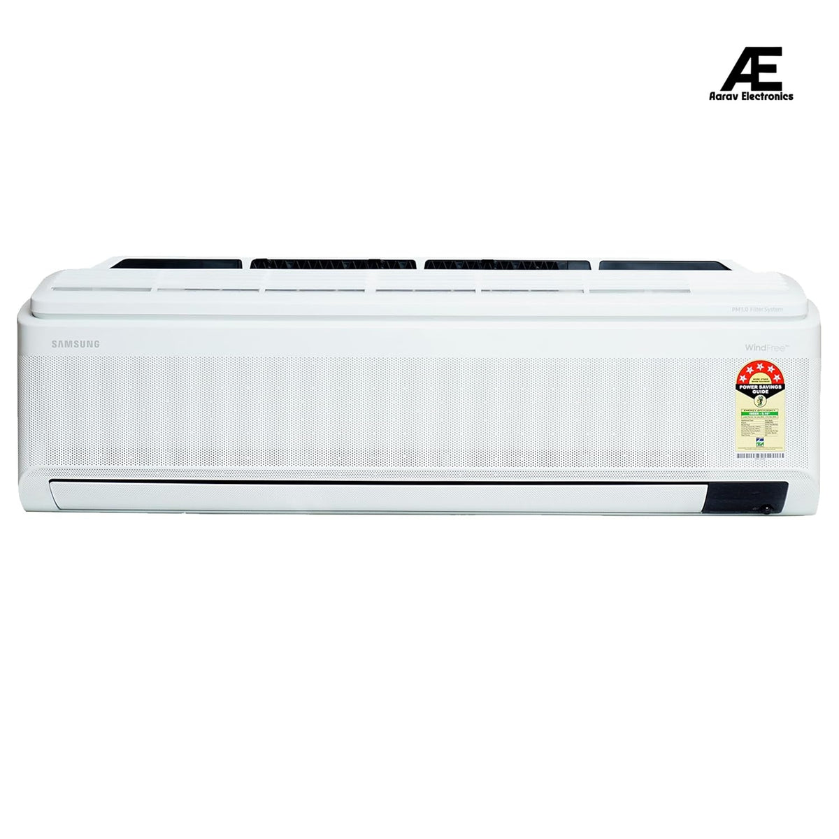 Samsung 1.5 Ton 5 Star, Wi-Fi Enabled, Motion Detect Sensor, Windfree Technology, Inverter Split AC (Copper, PM 1.0 Filter, 2023 Model, AR18CY5ACWKNNA, White) Stabilizer Free Operation (Open box / Without box)