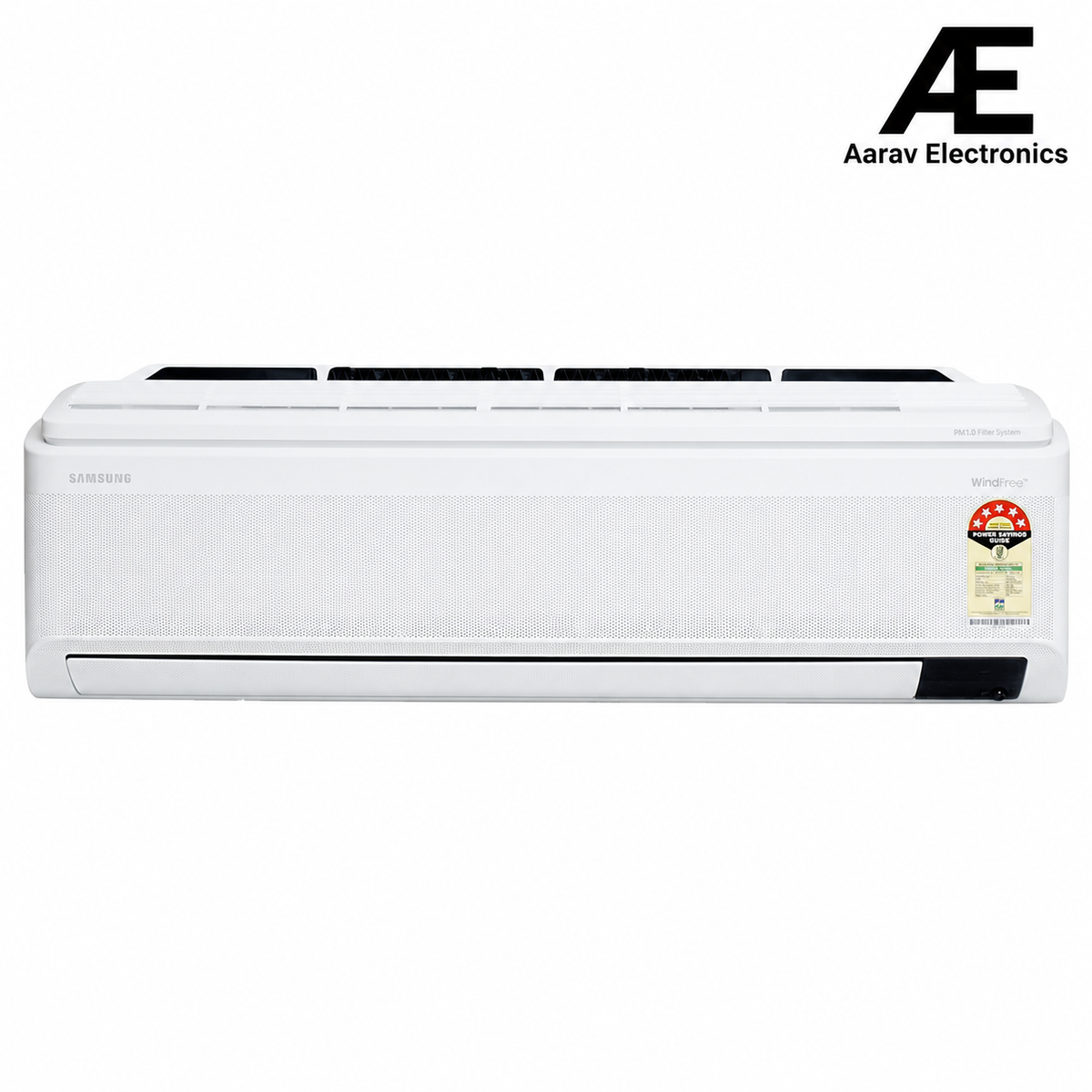 Samsung 1.5 Ton 5 Star, Wi-Fi Enabled, Motion Detect Sensor, Windfree Technology, Inverter Split AC (Copper, PM 1.0 Filter, 2023 Model, AR18CY5ACWK, White) Stabilizer Free Operation
