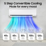 Samsung 1 Ton 5 Star AI Inverter Smart Split AC (WiFi, Energy Saving, Voice Control, Powerful Cooling, Copper, Digital Inverter, 4 Way swing, 5 Step Convertible, BESPOKE AI AR50F12D1ZHNNA)