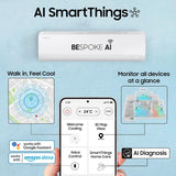 Samsung 2 Ton 3 Star Bespoke AI Inverter Smart Split AC (2026 Model, WiFi, Energy Saving, Voice Control, Powerful Cooling, Copper, Digital Inverter, 4 Way swing, 5 Step Convertible, AR50H24D1XHNNA)