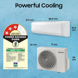 Samsung 1.5 Ton 3 Star Bespoke AI WindFree Inverter Smart Split AC (2026 Model, WiFi, Energy Saving, Voice Control, Powerful Cooling, Digital Inverter, 4 Way swing, 5 Step Convertible, AR60H18D13WNNA)