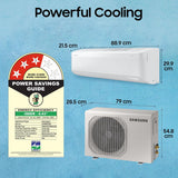 Samsung 1.5 Ton 3 Star Bespoke AI WindFree Inverter Smart Split AC (2026 Model, WiFi, Energy Saving, Voice Control, Powerful Cooling, Digital Inverter, 4 Way swing, 5 Step Convertible, AR60H19D13WNNA)