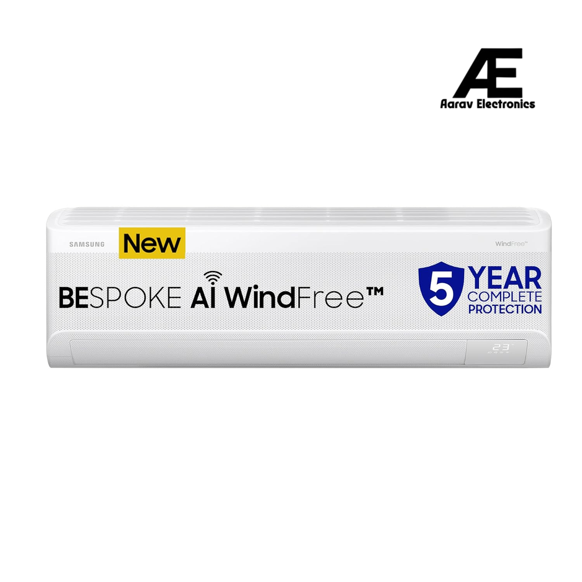 Samsung 1.5 Ton 3 Star Bespoke AI WindFree Inverter Smart Split AC (2026 Model, WiFi, Energy Saving, Voice Control, Powerful Cooling, Digital Inverter, 4 Way swing, 5 Step Convertible, AR60H19D13WNNA)