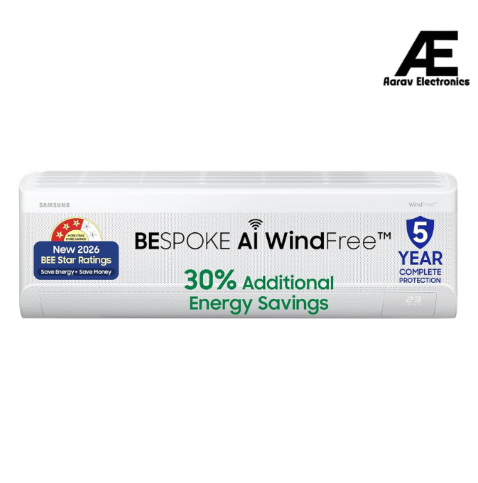 Samsung AR60H24D13W 2 Ton 3 Star Bespoke AI Inverter Smart Split AC, WindFree™, Wi-Fi, 5-in-1 Convertible, 2026 Model