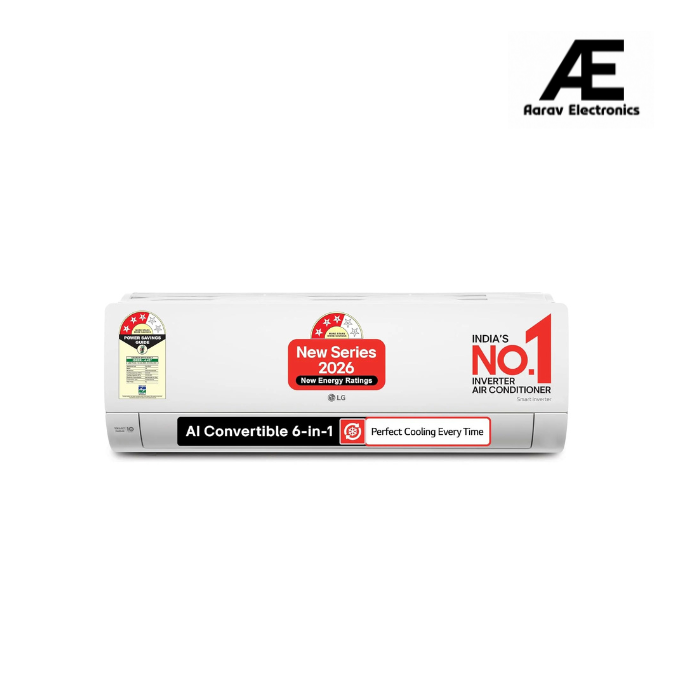 LG 3 Star (1.0) Split AC, AI Convertible, Auto Clean, Gold Fin+, Diet Mode+, Viraat Mode, 3.3 kW, 2026 Model,(AS-Q12CNXE)
