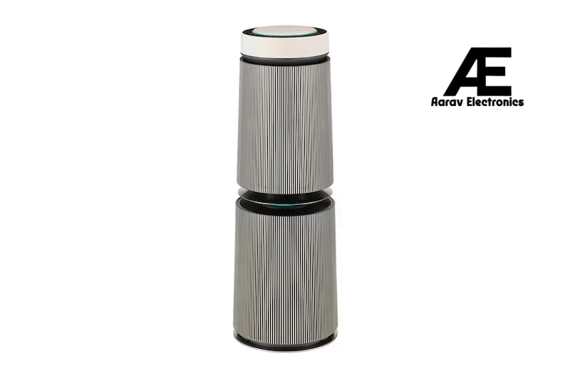 LG 360˚ Clean Air Purifier, 104m² Room Capacity, HEPA Filter, BLDC Motor, Smart indicator, AQI Status, UVnano,(AS10GDBY0)