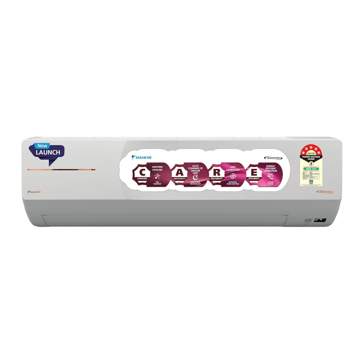 Daikin 1.5 Ton 5 Star,New Star rated, Inverter Split AC (Copper, PM2.5 Filter, ATKM50XV16, White)