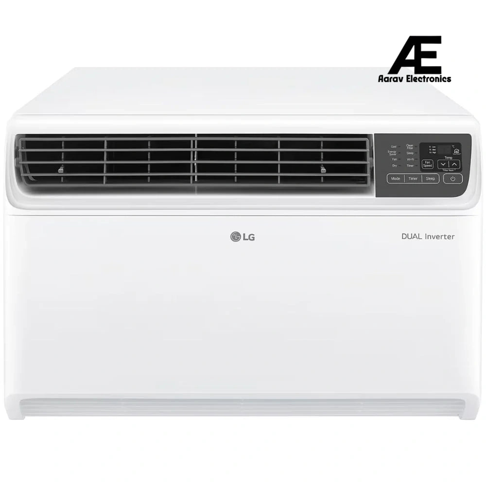 LG 3 Star (1.5) Window AC, Convertible 4-in-1 Cooling, Dual Inverter Compressor, 100% Copper Tubes, Energy Manager+, ThinQ™ (Wi-Fi), 4.7 kW, 2026 Model,(AW-Q18WWXA)
