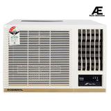 O-General BBAA Series 1.5 Ton 2 Star Window AC With Super Wave Technology 3-Speed Cooling (AXGB18BBAA-B, White)