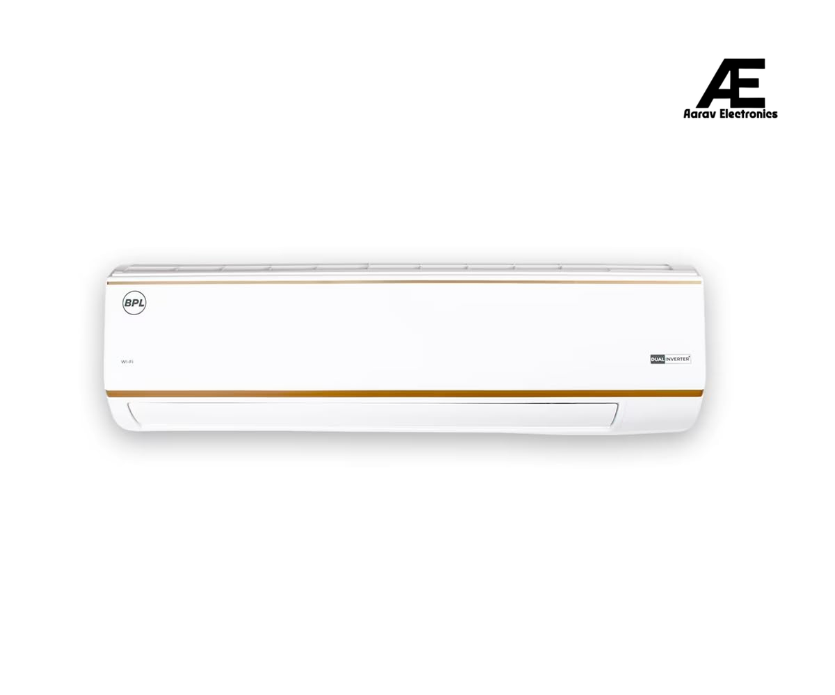 BPL 1.5 Ton 3 Star Wi-Fi Dual Inverter Split AC (IFEEL, Copper, 6-in-1 Expandable,PM 0.1 Filter,Dual Inverter+, Powered by AI, Gold Fin Coating) BAS-D193PTFG,WHITE