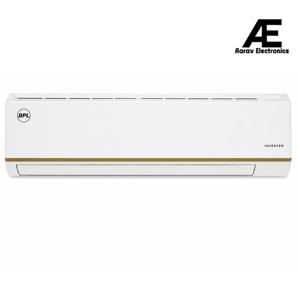 BPL 1.5 Ton 3 Star Hot &amp; Cold Inverter Split AC (Gold Spray, High Density Filter with Instacool, BAS-H18CPYG, White)