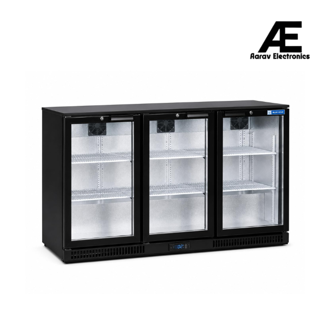 Blue Star 3 Door Back Bar Chiller BC350A | Back Bar Storage, 3 Door Design, Model BC350A, Commercial Chiller, Bar Use