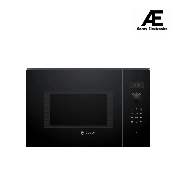 Bosch 25 Litre Series 6 Built-In Microwave Oven Stainless Steel Microwave Oven (BEL553MB0I,Black)