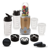 INALSA Bullet Mixer Grinder|5 Jar include 2 Storage Jar For Smothies,Coffee,Dry fruits &amp; Wet Grinding|600 W, Copper Motor|3 Blades Including Froth Blade with 2 Sipper &amp; 1 Seasoning Cap|2 Yr Warranty