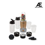 INALSA Bullet Mixer Grinder|5 Jar include 2 Storage Jar For Smothies,Coffee,Dry fruits &amp; Wet Grinding|600 W, Copper Motor|3 Blades Including Froth Blade with 2 Sipper &amp; 1 Seasoning Cap|2 Yr Warranty