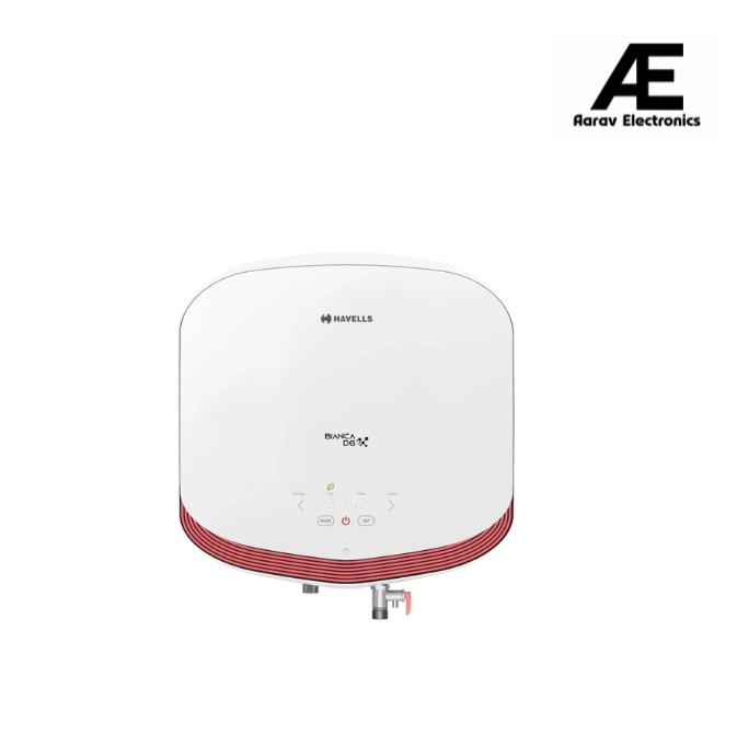 Havells Bianca DG 25L Storage Water Heater, 2000W, 5 Star, Digital Display, Remote Control with Remote 7 Years Tank Warranty (White, 25 Liter)
