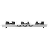 Faber 77 cm 3 Burner Gas Cooktop with Jumbo, Medium & Small Burners, Manual Ignition & Steel Finish – COOKTOP EMBER 3BB SS CI