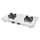 Faber 70 cm 2 Burner Gas Cooktop with Brass Burners, Manual Ignition & Steel Finish – COOKTOP EMBER 2BB SS CI