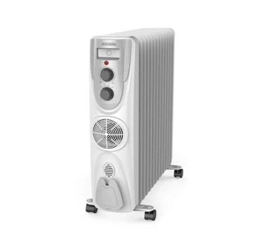 BlackDecker 11 Fin OFR Heater – 2800W, Fan, Thermostat (Open box / Without box)