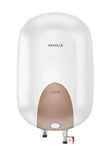 Havells Carlo 25L Premium Geyser | Feroglas Inner Tank, Smart LED Indicator, Dual Safety System | For High-Rise Buildings 7-Year Tank Warranty (White Champagne Gold, 25 Liter)