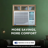 Carrier 2 Ton 2 Star Window Air Conditioner (Estrella GX Series, R32, High Ambient Cooling up to 50°C, Turbo Mode, Energy Saver, Sleep & Dry Mode, Auto Restart, 2026 Model, White) CAW24EC2R36F0