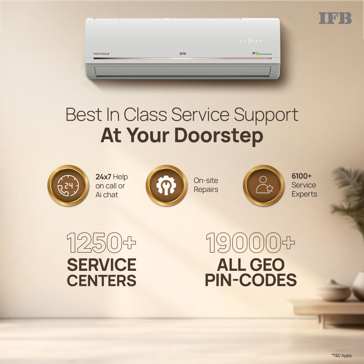 IFB 1.5 Ton 5 Star 2026 AI Powered Inverter Split Air Conditioner with ...