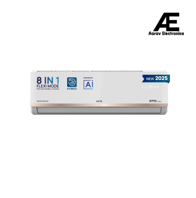 IFB Model Gold Pro Series 1.5 Ton 5 Star Split AC with Hybrid Technology, Works upto 55°C, 4-Way Swing, Higher Cooling Capacity, Self-Clean & AI - White (CI205GN32RGN1, Copper Condenser)