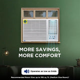 Carrier ESTRELLA GXi 1.5 Ton 5 Star Window Inverter AC with Dust Filter, Auto Restart, Turbo/Sleep/Dry Mode | 100% Copper Condenser | Energy Efficient, Cools Even at 52°C (CIW19EC5R36F0, White)