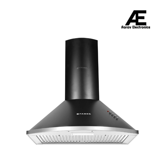 Faber CLASS PRO PB BK LTW 60 Kitchen Chimney, 60 cm, 1000 m³/hr, Baffle Filter, Push Button Control