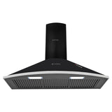 Faber CLASS PRO PB BK LTW 90 Kitchen Chimney | 90 cm, 1000 m³/hr, Baffle Filter, Push Button Control