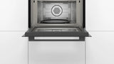 Built-in microwave oven with hot air 60 x 45 cm Black CMA585MB0I