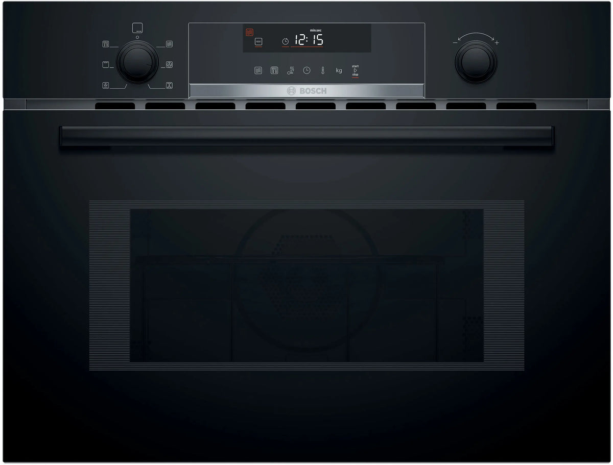 Built-in microwave oven with hot air 60 x 45 cm Black CMA585MB0I