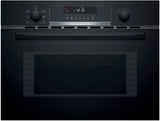 Built-in microwave oven with hot air 60 x 45 cm Black CMA585MB0I