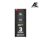 Bosch 302L, 3 Star, MaxFlex Convert Frost Free Triple Door Refrigerator | 8-in-1 Convertible Storage Modes | 57L Extra Convertible Zone | Cool Extend up to 18 hours (CMC33S33VI, Cosmic Steel)