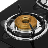 Faber Gas Stove 4 Burner Glass Cooktop (Jumbo 4BB BK)Auto Ignition , Black