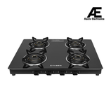 Faber 4 Burner Gas Cooktop with Designer Forged Burners, Manual Ignition & Tempered Glass Top – COOKTOP MIST 4BB AURA