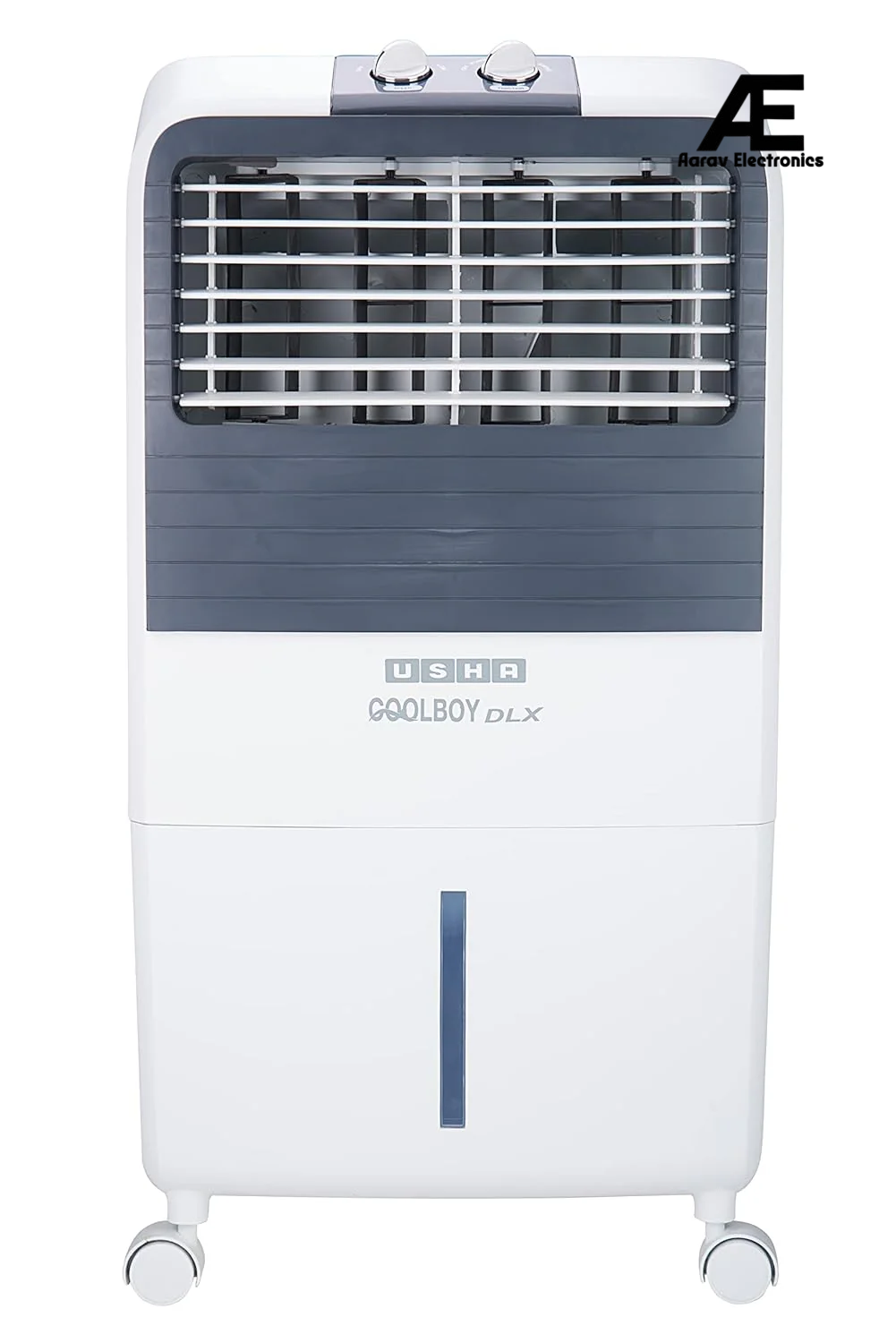 USHA Coolboy DLX Personal Air Cooler for Home with Powerful Blower, Honeycomb Pads, 6m Air Throw &amp; Low Power Consumption (35L, White)