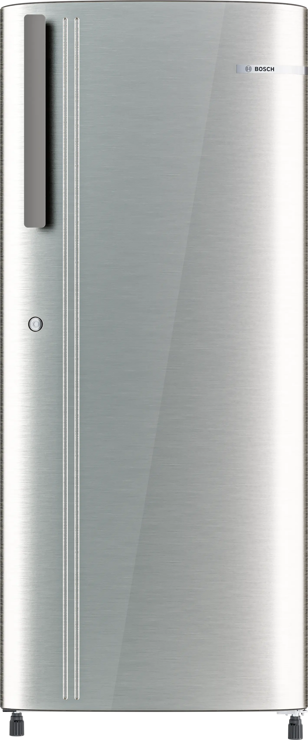 Bosch COT20S41EI 203L Single Door Refrigerator, Direct Cool, VitaFresh Technology, Inverter Compressor, Fast Ice Making, Toughened Glass Shelves, LED Lighting (Silver Finish)