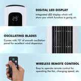 CRANE Tower Fan – 45W, Remote, LED Display, Silent (Open box / Without box)