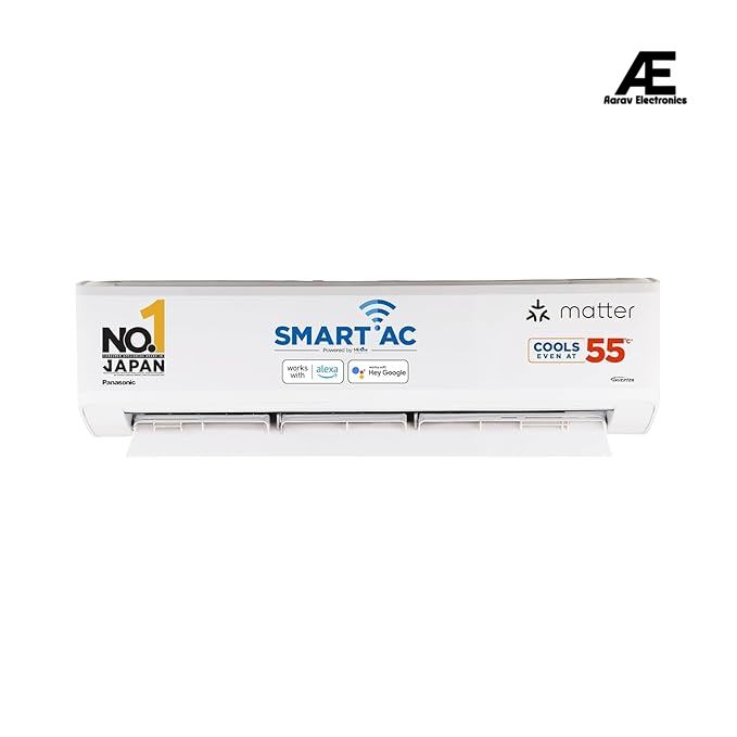 Panasonic EU 7 in 1 Convertible 1.5 Ton 3Star Inverter Split,(100% Copper Condenser, CS/CU-EU18BKY3FM), Eco tough Outdoor Crystal Clean Technology