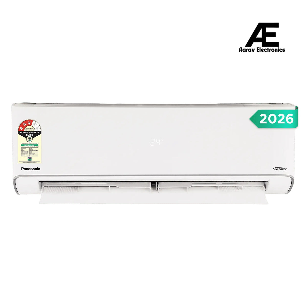 Panasonic 1.5 Ton 3 Star Inverter Split AC (PM 0.1 Filter, 8-in-1 Convertible, High Airflow,Dustbustor Outdoor Clean,100% Copper Condenser, CS/CU-EU18CKY3F, 2026 Model, White)
