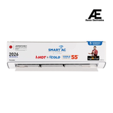 Panasonic 1.5 Ton 3 Star Hot & Cold Wi-Fi Inverter Smart Split AC (Matter/MirAIe, AI, -10~55°C Oper., Copper Condenser, 8in1 Convertible, 4-Way, PM 0.1 Filter, CS/CU-EZ18CKYXFM,White, New BEE rated)