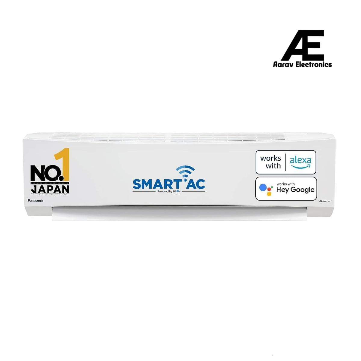 Panasonic 2 Ton 3 Star Wi-Fi Inverter Smart Split AC (Copper Condenser, 7 in 1 Convertible with True AI Mode, PM 0.1 Air Purification Filter, CS/CU-SU24ZKYWA, White)